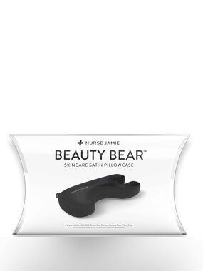 Nurse Jamie Beauty Bear Skincare Satin Pillowcase - Black
